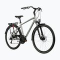 Rower trekkingowy męski KROSS Trans 3.0 srebrny/błękitny/połysk 2