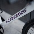 Rower gravelowy KROSS Esker 1.0 FL szary/fioletowy/połysk 14