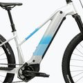 Rower elektryczny damski KROSS Influx Hyb 5.0 W 29 el. 800 Wh srebrny/niebieski/połysk 11