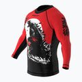 Rashguard longsleeve dziecięcy SMMASH Zilla czerwony 4