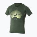 Koszulka termoaktywna męska Brubeck Outdoor Merino Wool Pro ciemnozielony/wilk 2 3