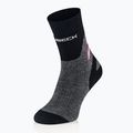 Skarpety damskie Brubeck Trekking Merino grafitowy/fuksjowy