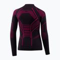 Longsleeve termoaktywny dziecięcy Brubeck Thermo Junior czarny/fuksjowy 2