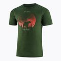 Koszulka termoaktywna męska Brubeck Outdoor Merino Wool Pro SS dark green/tree 3