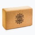 Kostka do jogi korkowa Spokey Nidra brązowa 926634 7