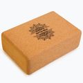 Kostka do jogi korkowa Spokey Nidra brązowa 926634 8