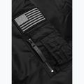 Kurtka męska Pitbull Sherpa Hooded Bomber black 11