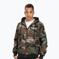 Kurtka męska Pitbull Athletic Hooded Nylon woodland camo