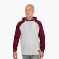 Bluza męska Pitbull Hooded Small Logo grey/burgundy