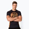 Rashguard męski Pitbull Rash T-S Orange Dog black