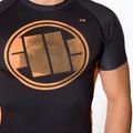 Rashguard męski Pitbull Rash T-S Orange Dog black 4