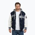Kurtka męska Pitbull Falcon Ridge Bomber Hooded navy/ecru
