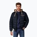 Kurtka męska Pitbull Hidden Quilted Hooded dark navy/beige