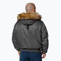 Kurtka zimowa męska Pitbull Harvest Hooded Bomber graphite 3