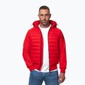 Kurtka męska Pitbull Palomar Padded Hooded Hybrid fluo/red 4