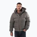 Kurtka zimowa męska Pitbull Patton Quilted Hooded taupe