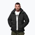 Kurtka zimowa męska Pitbull Piedmont Quilted Hooded black