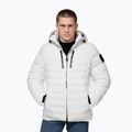 Kurtka zimowa męska Pitbull Crestline Padded Hooded off white
