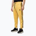 Spodnie męskie Pitbull Trackpants Tape Logo Terry Group pale yellow 4
