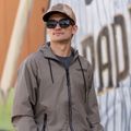 Kurtka męska Pitbull Athletic Logo Nylon Hooded taupe 14