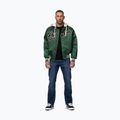 Kurtka męska Pitbull Mason San Diego Baseball Hooded bottle green/beige 2