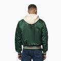 Kurtka męska Pitbull Mason San Diego Baseball Hooded bottle green/beige 3