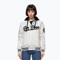 Kurtka damska Pitbull Angela San Diego Hooded Varsity off white