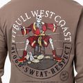 Bluza męska Pitbull Bloodline 2 Sweatshirt Zip Hooded brown savana 4