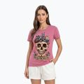 Koszulka damska Pitbull Dia De Los Perros washed pink