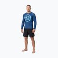 Rashguard longsleeve męski Pitbull Rashguard Logo Palms blue 2