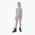 Komplet bielizny termoaktywnej dziecięceja 4F JBIDB001 cold light grey melange
