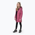 Płaszcz puchowy dziecięcy 4F JKUDP003 dark pink