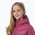 Płaszcz puchowy dziecięcy 4F JKUDP003 dark pink 2