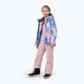 Kurtka narciarska dziecięca 4F JKUDN002 light pink allover 2