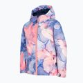 Kurtka narciarska dziecięca 4F JKUDN002 light pink allover 3