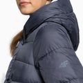 Płaszcz puchowy damski 4F KUDP018 denim 7