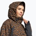 Kurtka snowboardowa damska 4F KUDS002 brown allover 4