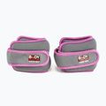 Obciążniki na nadgarstki Body Sculpture Bb 2700Uepk 2 x 0,5 kg grey/pink 2