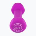 Hantel ogumowany Body Sculpture BW 513 z PVC 2 kg purple 3