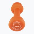 Hantel ogumowany Body Sculpture BW 513 z PVC 3 kg orange 3