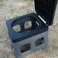 Toaleta turystyczna OFFLANDER Portable Folding Camping Toilet black 3