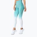 Legginsy damskie Carpatree Phase Seamless turquoise/white ombre