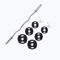 Zestaw do ćwiczeń Gipara Iron Pump Set 27.5 kg gryf łamany 4