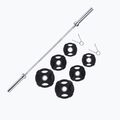 Zestaw do ćwiczeń Gipara Iron Pump Set 29.5 kg gryf prosty 4