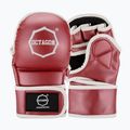 Rękawice grapplingowe Octagon Metallic MMA red