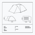 Namiot turystyczny 4-osobowy Alpinus Reus 4 zielony 6