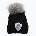 Czapka zimowa damska FERA Equestrian Swarovski Snowflake black 2
