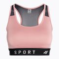 Biustonosz treningowy 4F F051 light pink