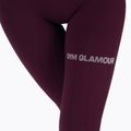 Legginsy treningowe damskie Gym Glamour Push Up grape 4