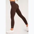 Legginsy treningowe damskie Gym Glamour Push Up chocolate 5